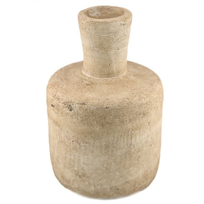 Aardewerk vaas beige