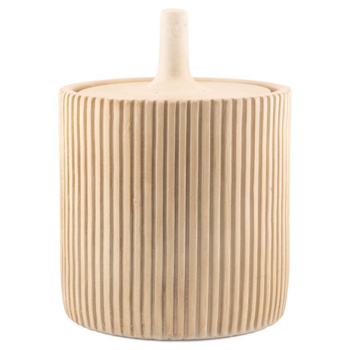 Aardewerk jar Zilt beige L