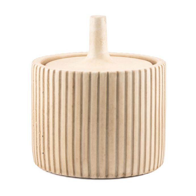 Aardewerk jar Zilt beige M