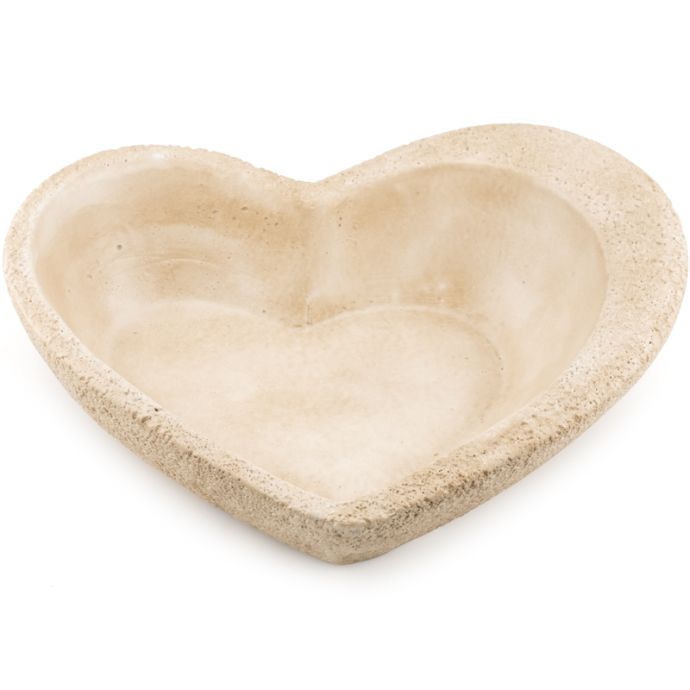 Aardewerk plateau heart L