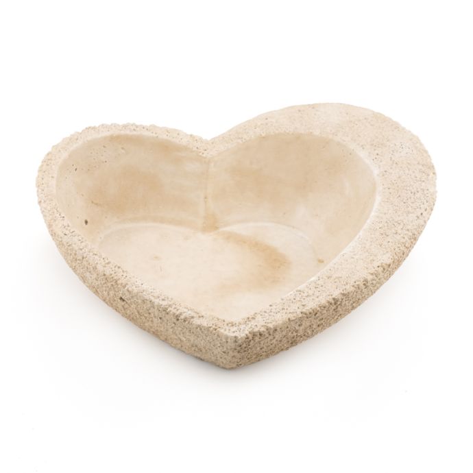 Aardewerk plateau heart S