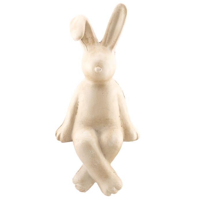Aardewerk ornament bunny zittend L