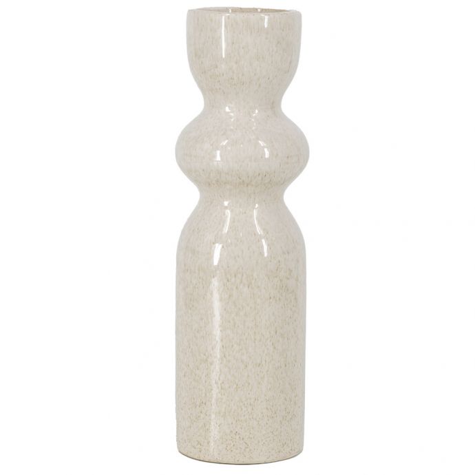 Aardewerk vaas beige 