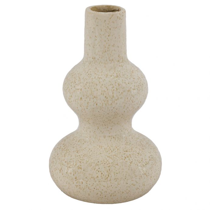 Aardewerk vaas beige 