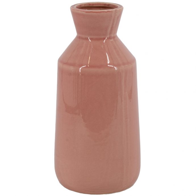 Aardewerk vaas pink 