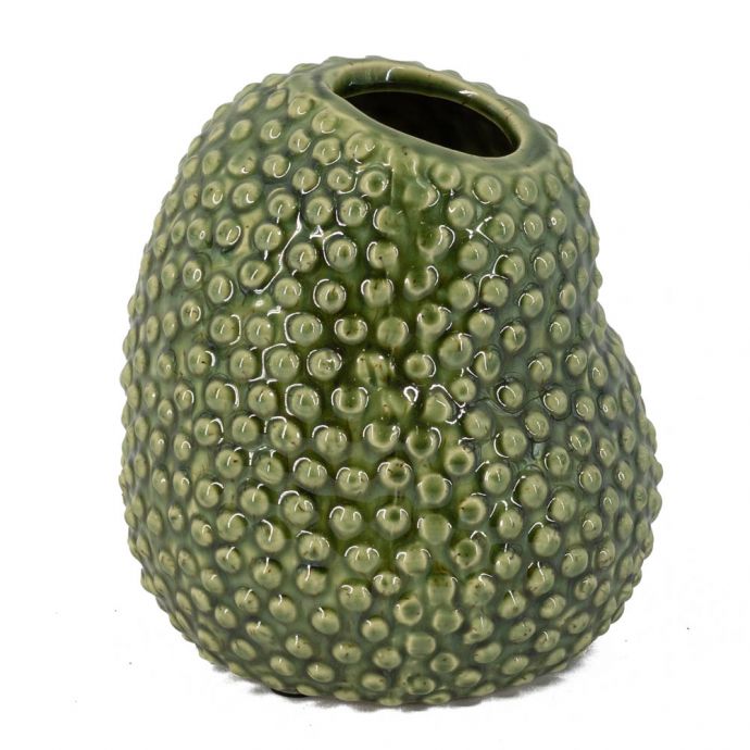 Aardewerk pickle vaas groen