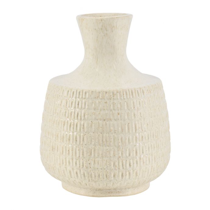 Aardewerk vaas souk beige