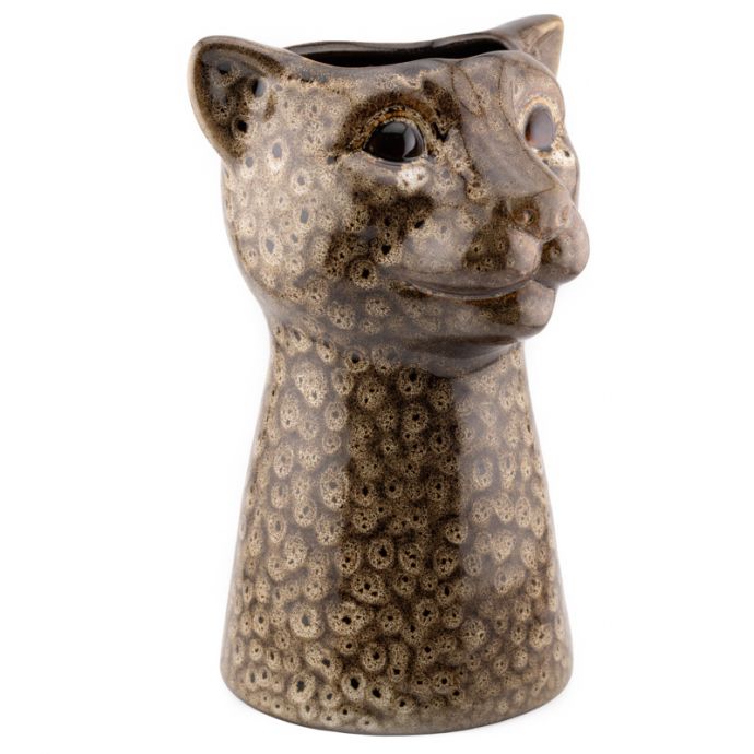 Aardewerk vaas luipaard speckled