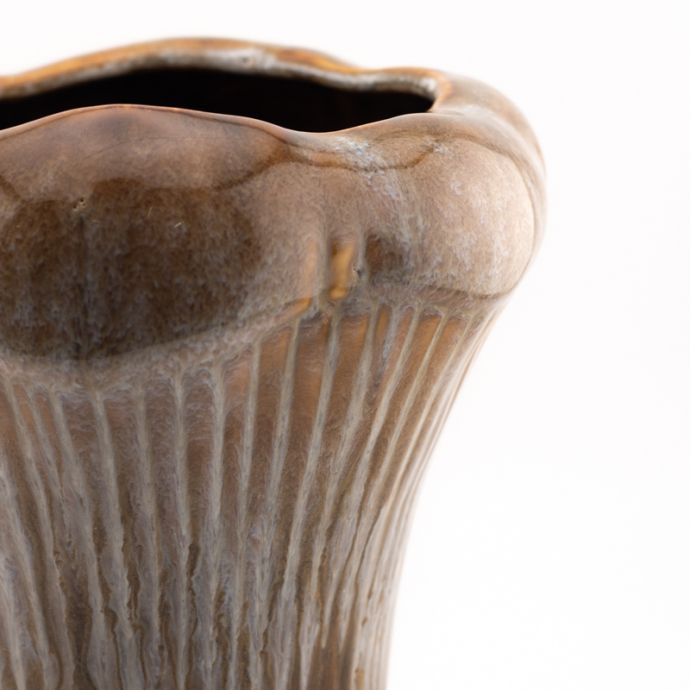 Aardewerk vaas speckled