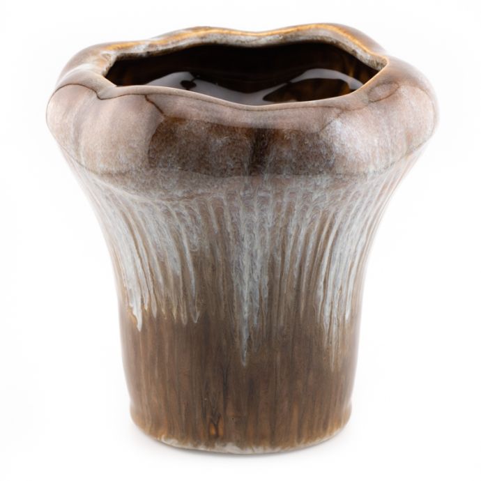 Aardewerk vaas speckled