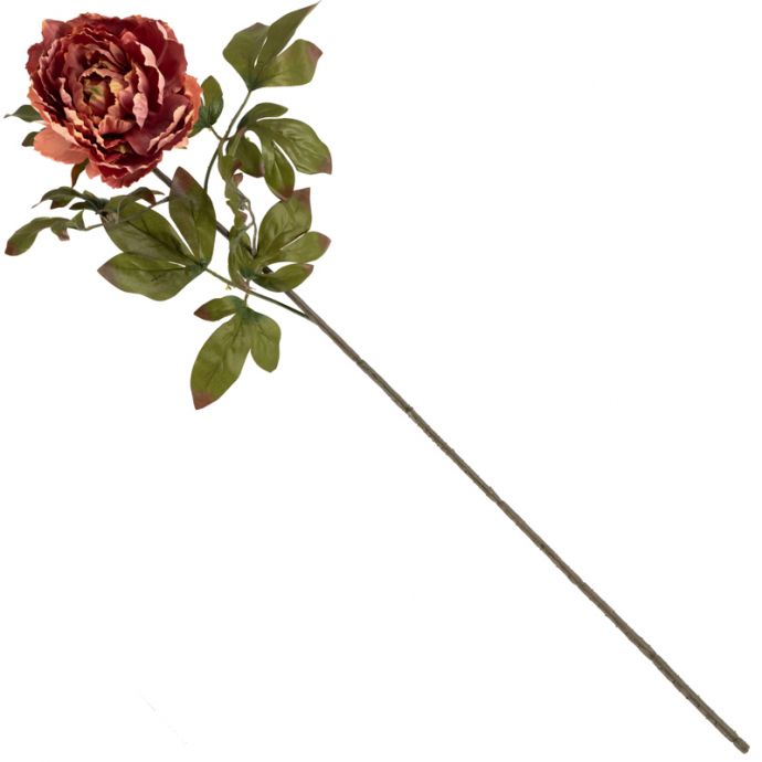 Kunstbloem pioen 83cm roze