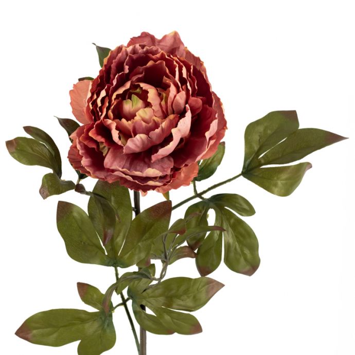 Kunstbloem pioen 83cm roze