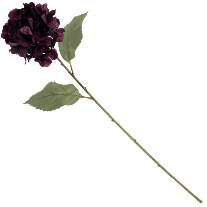 Kunstbloem hortensia 73cm paars