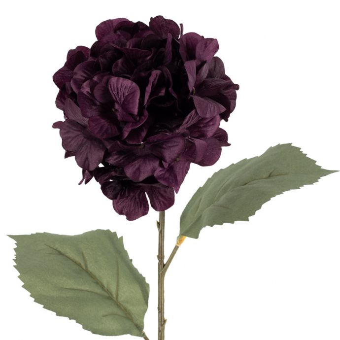 Kunstbloem hortensia 73cm paars