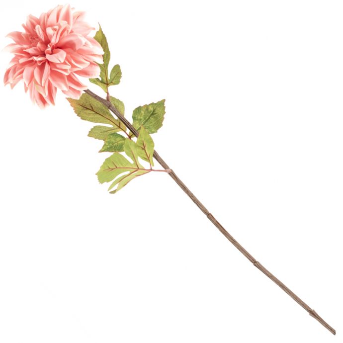 Kunstbloem dahlia 75cm zachtroze