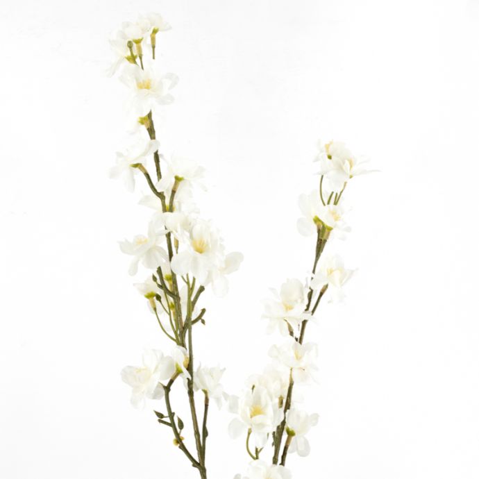 Kunsttak kersenbloesem 87cm off-white