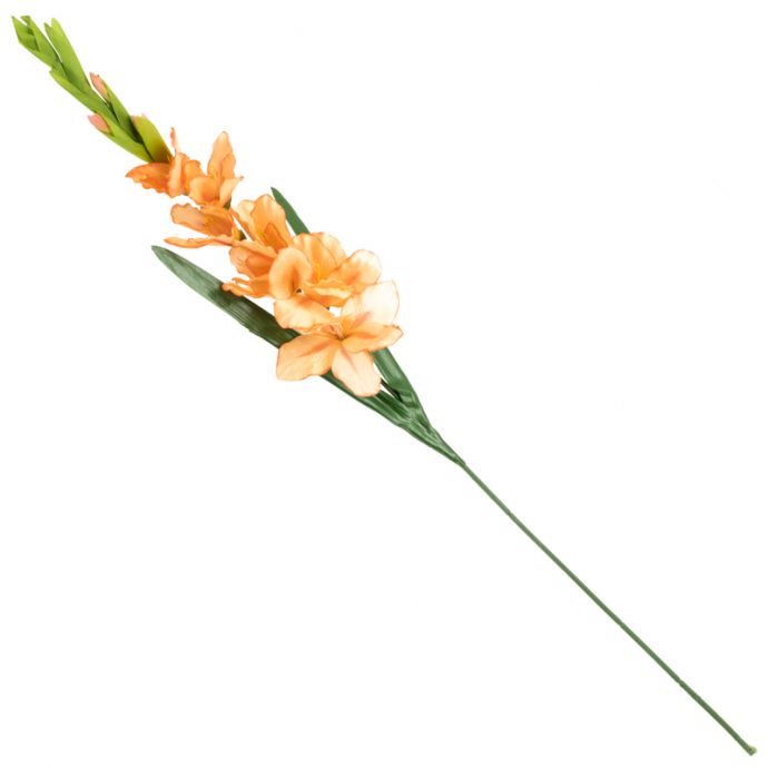 Kunstbloem gladiool peach