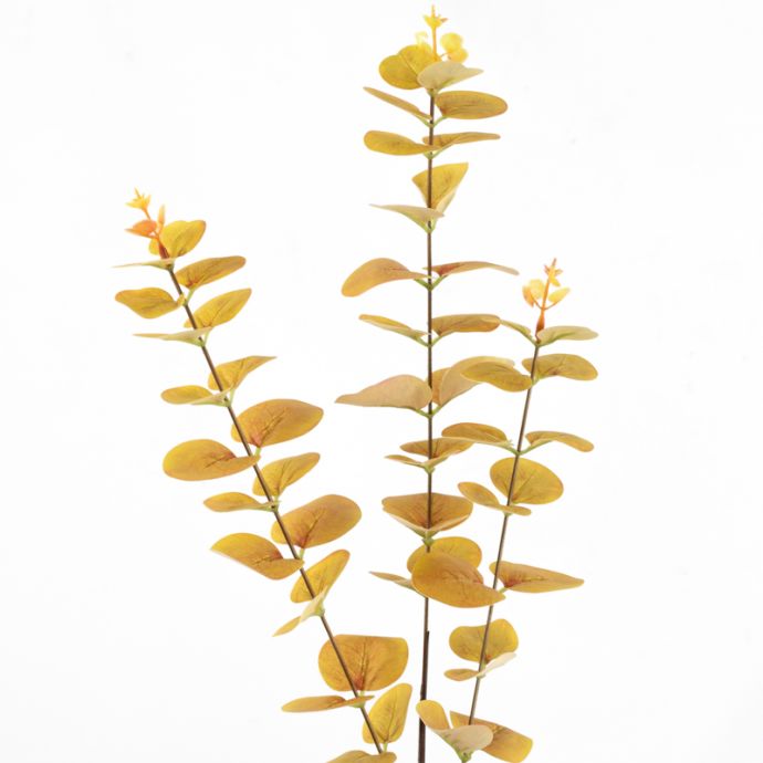 Kunstbloem eucalyptus mustard