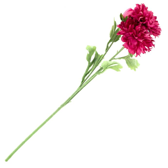 Kunstbloem pioen 60cm fuchsia
