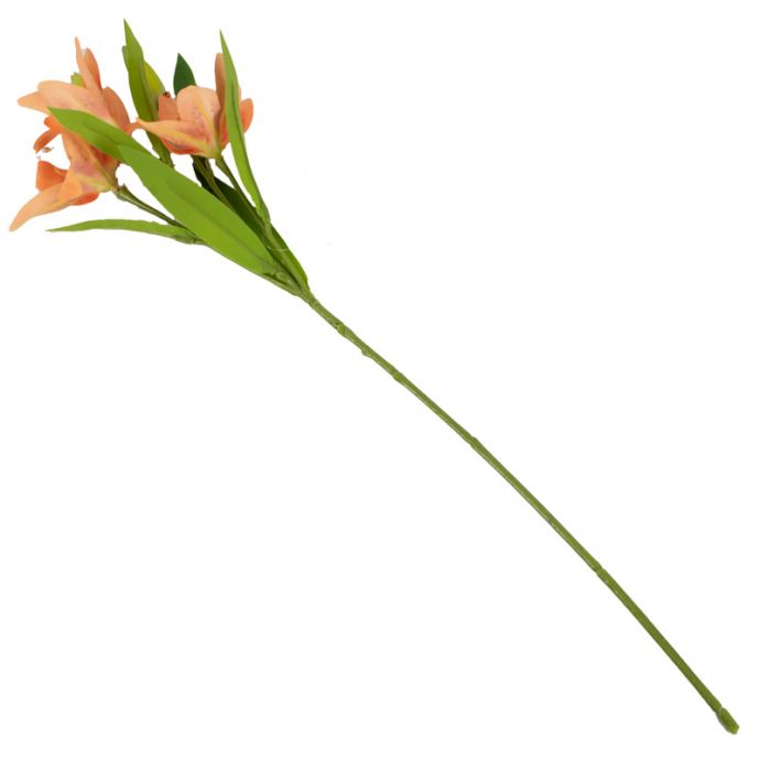 Kunstbloem lelie oranje