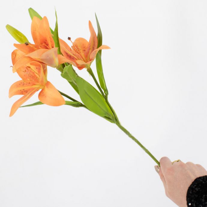 Kunstbloem lelie oranje