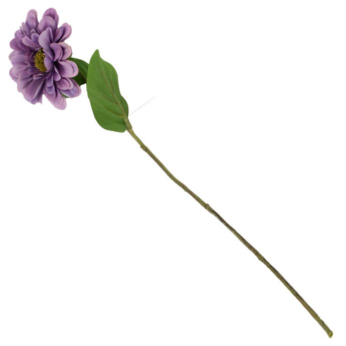 Kunstbloem Zinnia paars