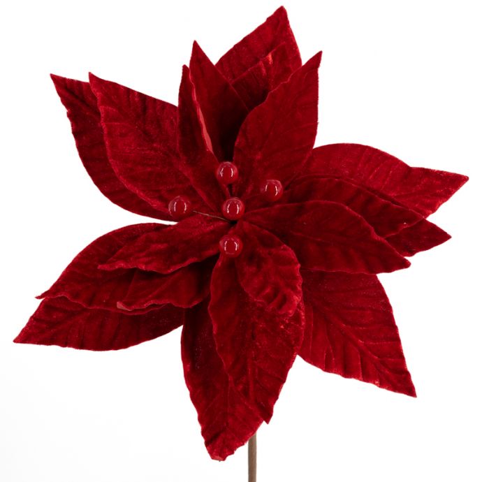 Kunsttak kerstster rood