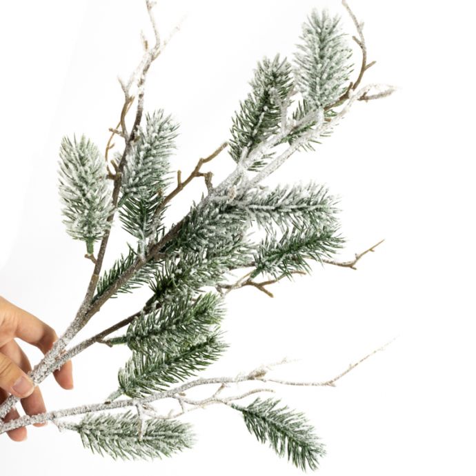 Kunsttak den met sneeuw