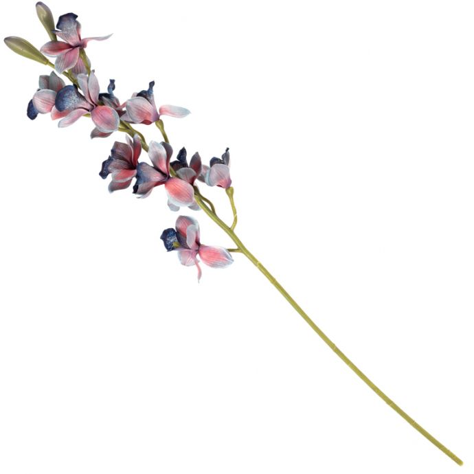 Kunsttak cymbidiumorchidee blauw