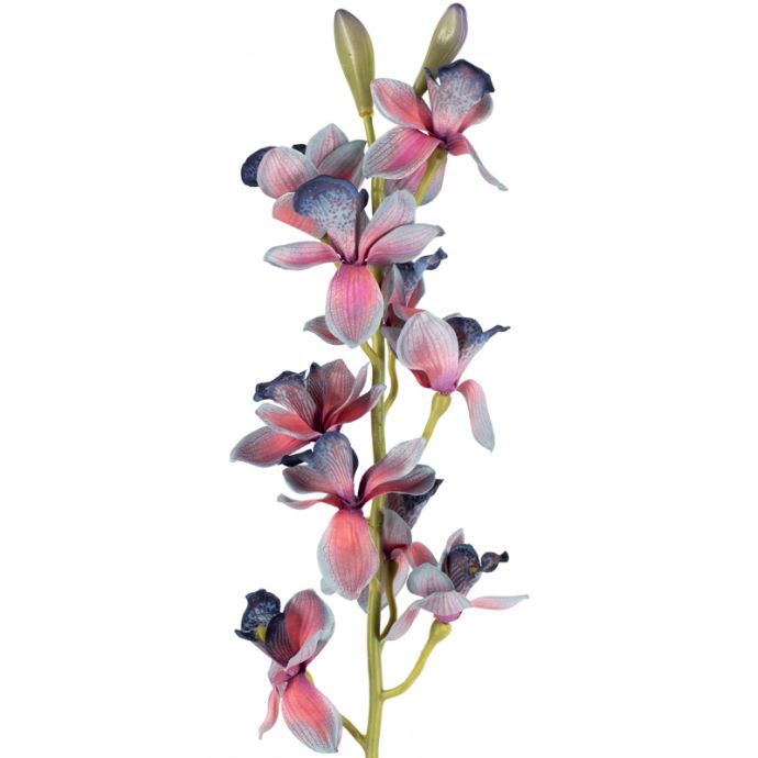 Kunsttak cymbidiumorchidee blauw