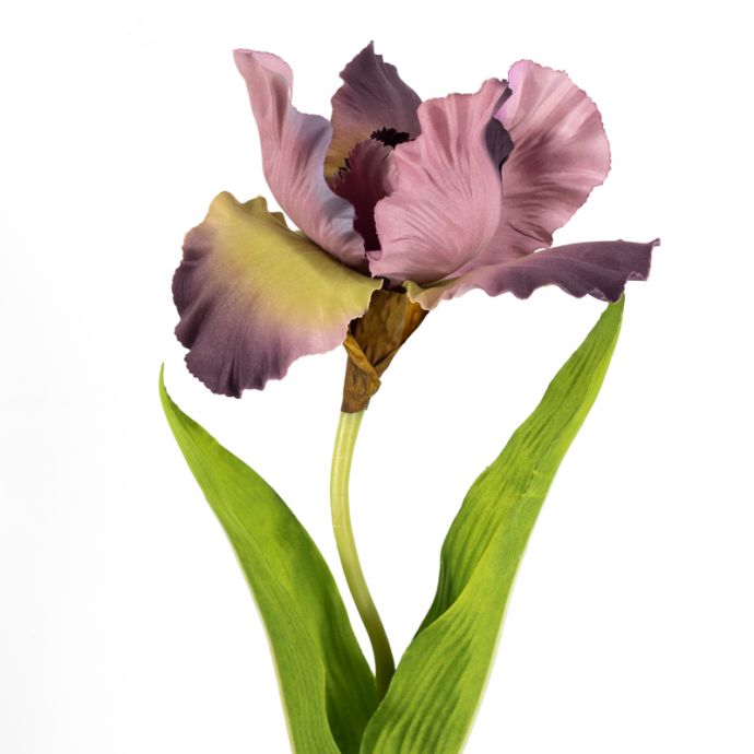 Kunstbloem iris oudroze