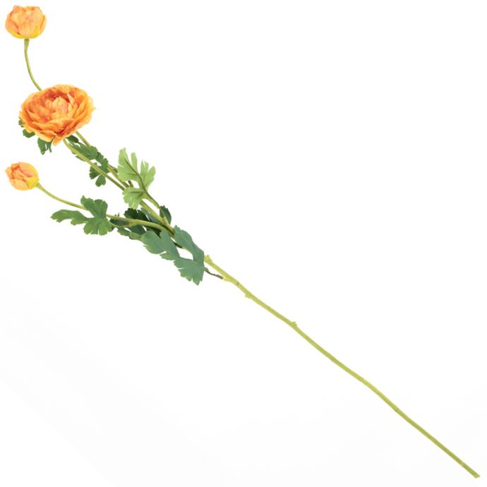 Kunstbloem ranonkel oranje