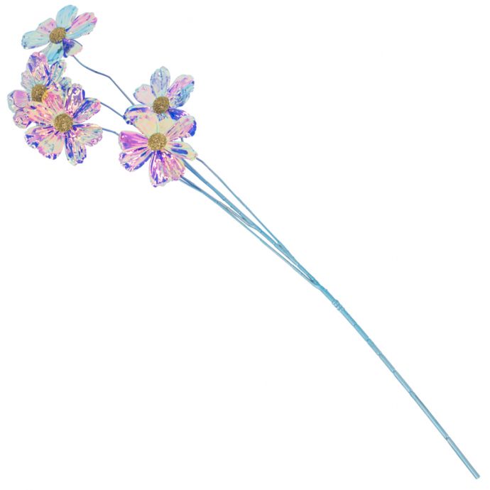 Kunstbloem holo blauw