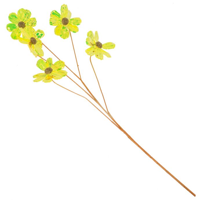 Kunstbloem holo geel