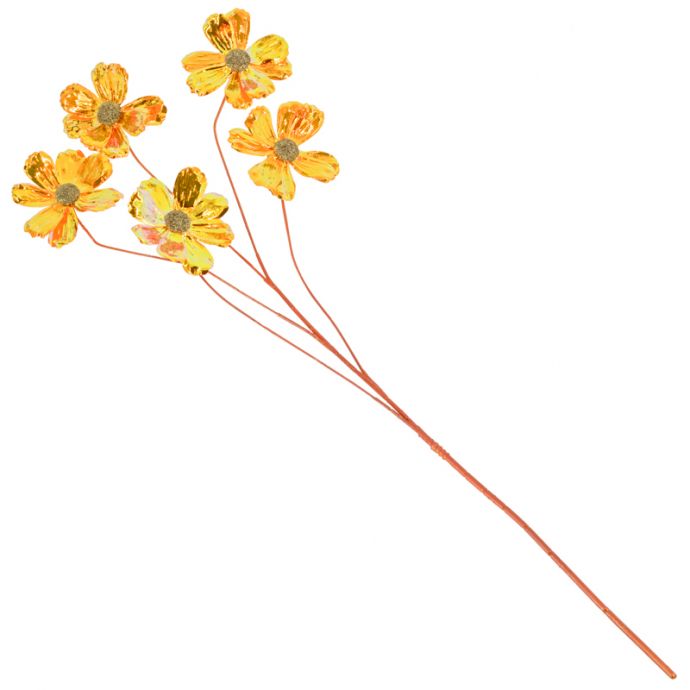 Kunstbloem holo oranje