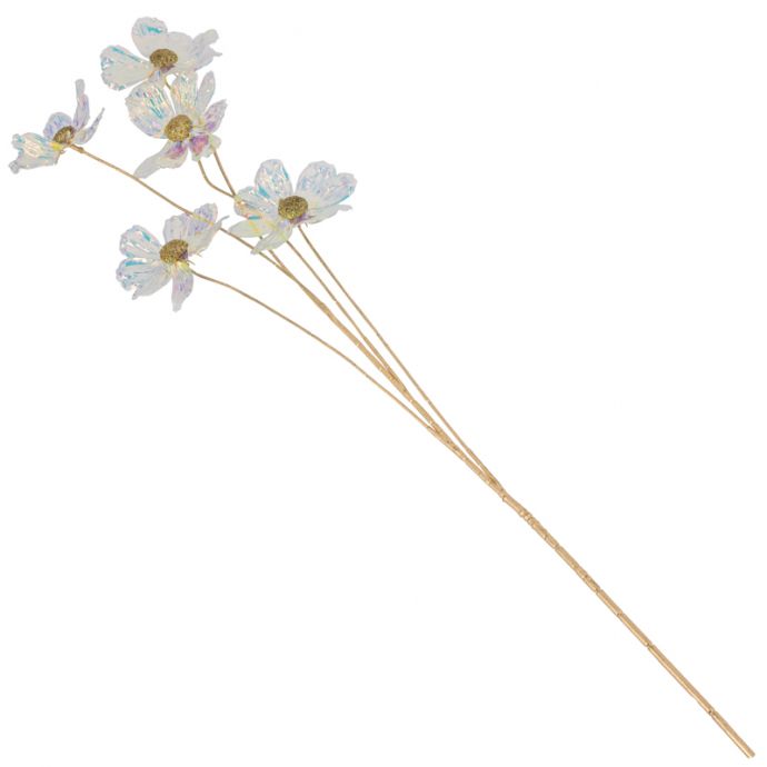 Kunstbloem holo transparant