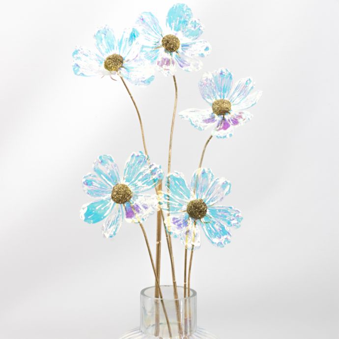 Kunstbloem holo transparant