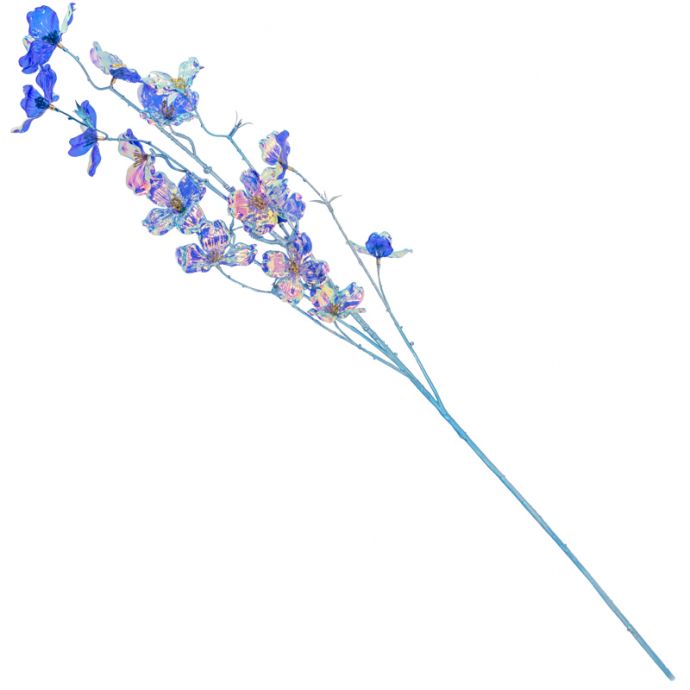 Kunstbloem holo blauw