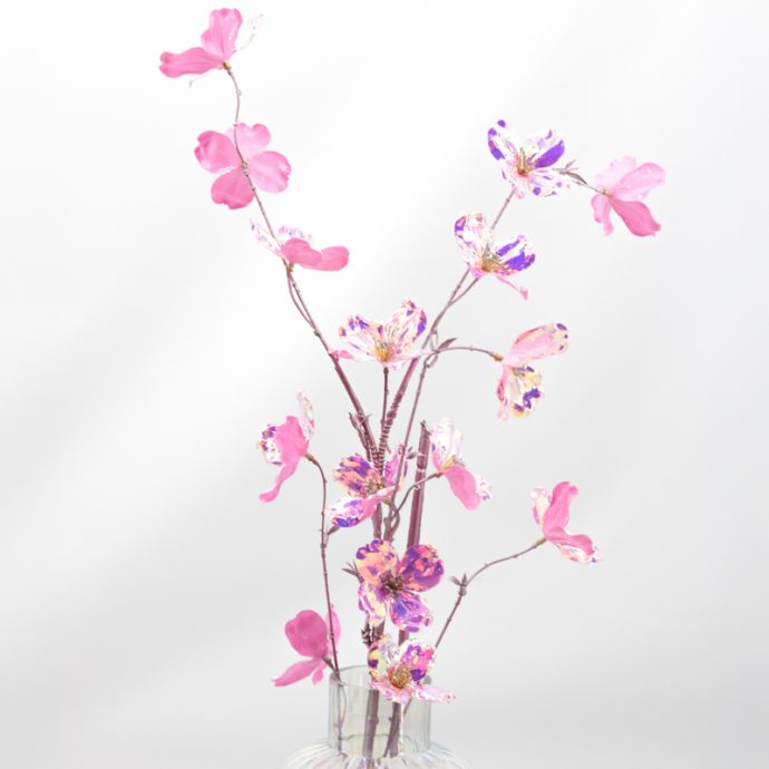 Kunstbloem holo roze