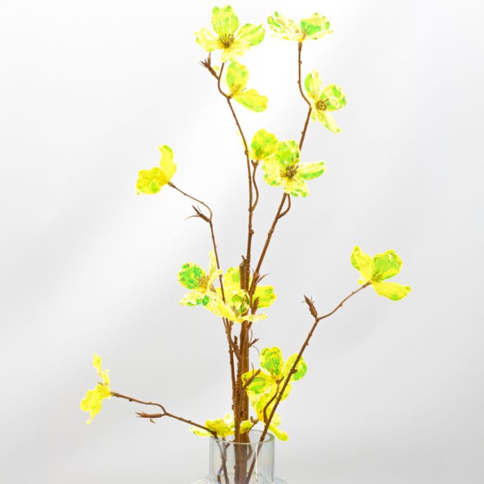 Kunstbloem holo geel