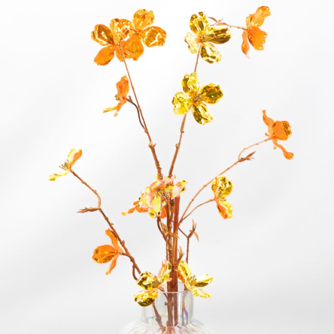 Kunstbloem holo oranje