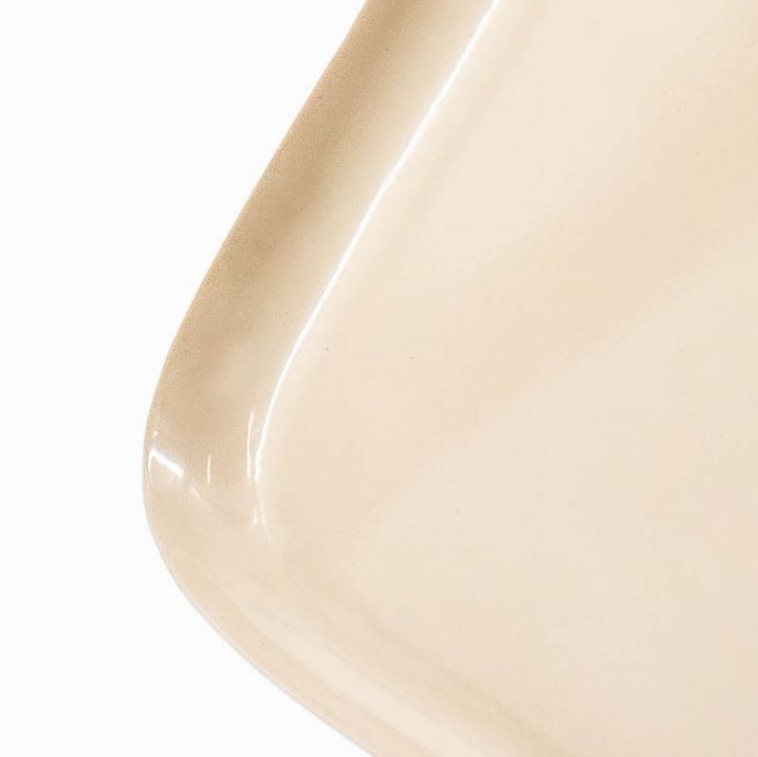 Dienblad vierkant beige