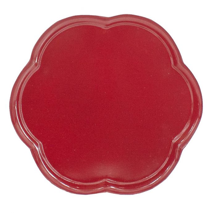 Dienblad flower maroon 