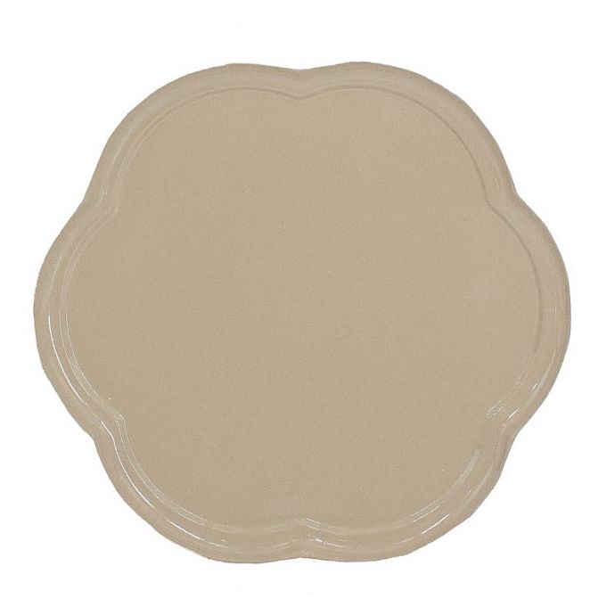 Dienblad flower beige 
