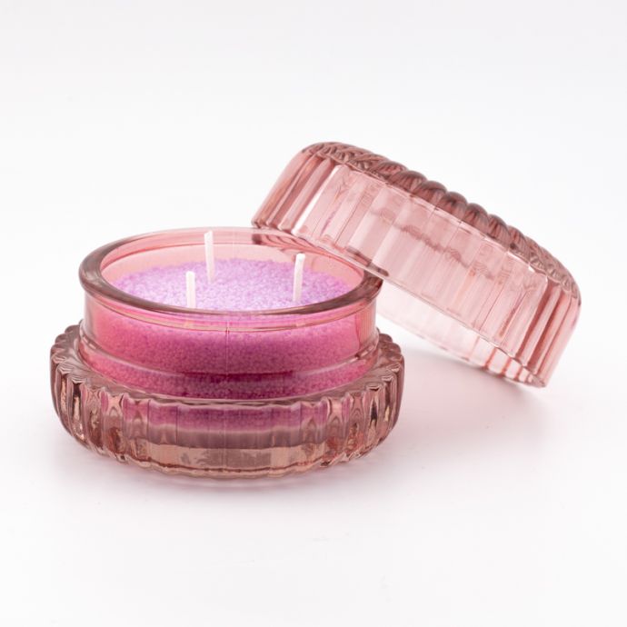 Kaarsenkorrels zak met 8 lonten magenta