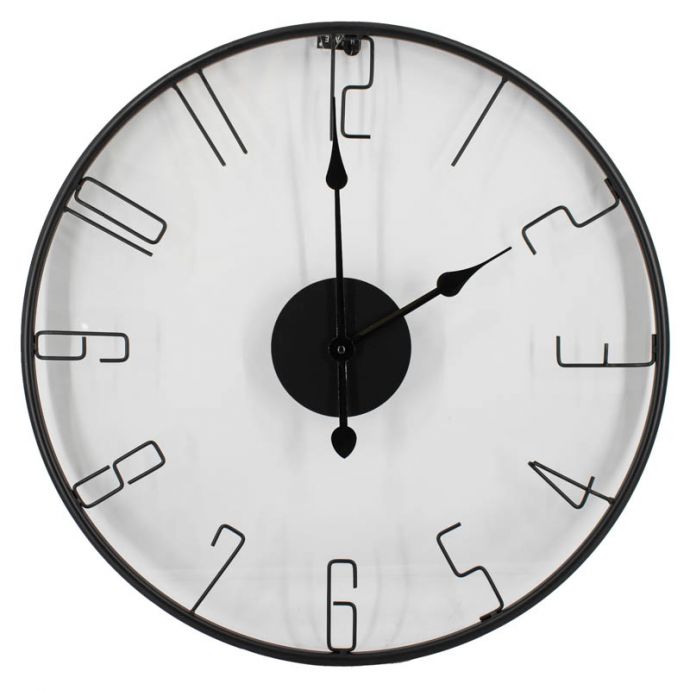 Klok transparant glas
