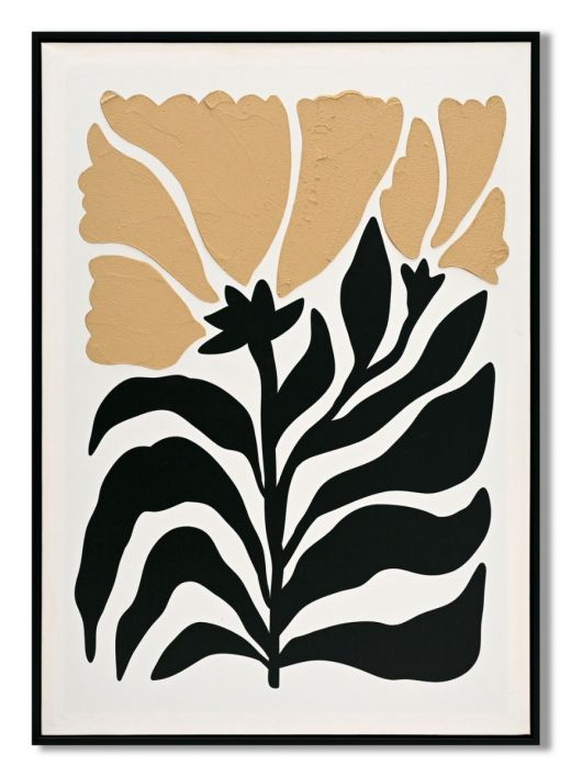 Schilderij bloemen organisch 