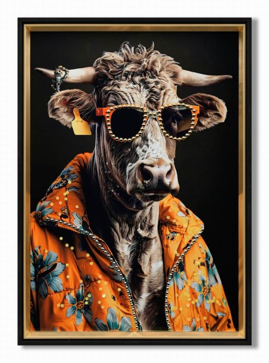 Schilderij cool cow
