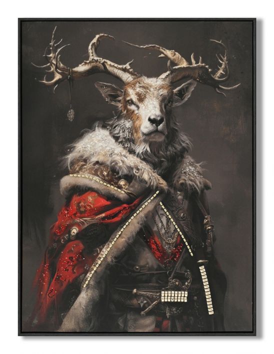 Schilderij regal deer