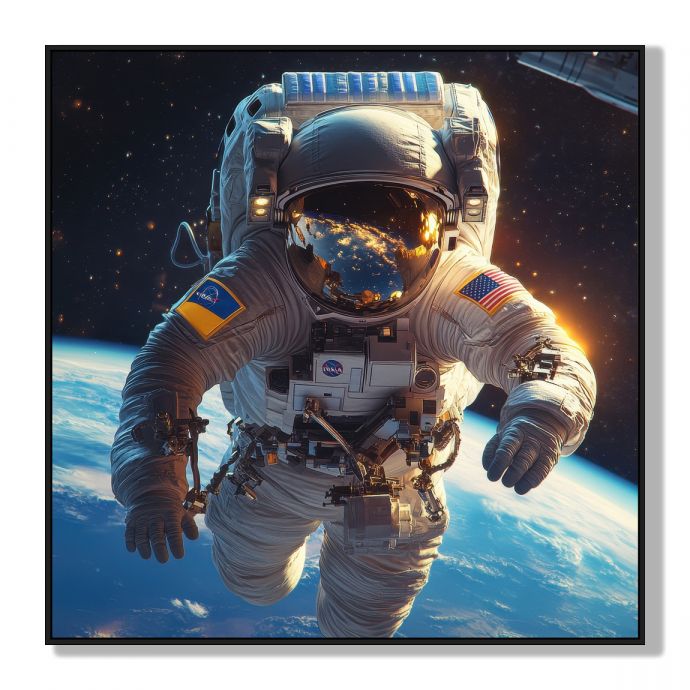 Schilderij astronaut 
